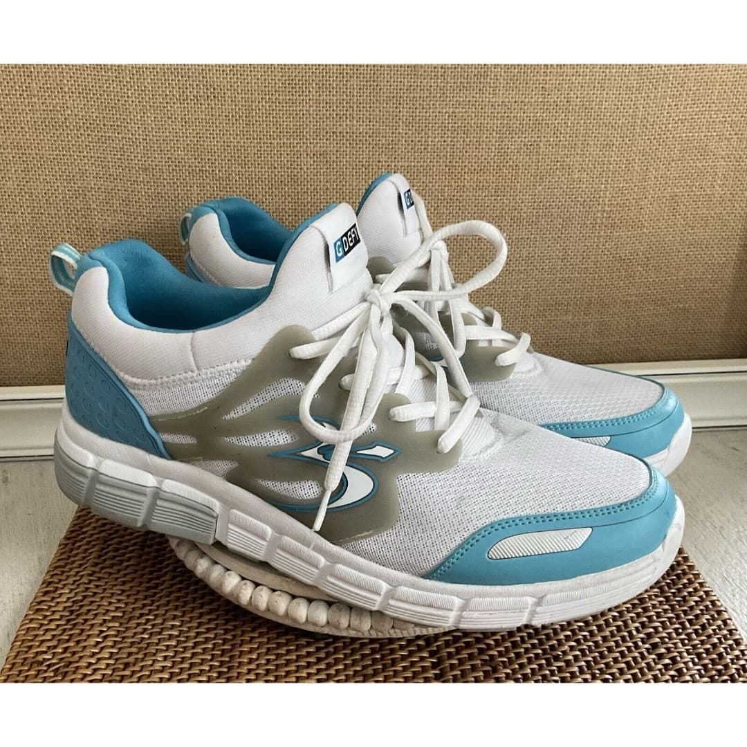 GDEFY Women's Energiya Gravity Defyer Athletic Shoes White, Aqua Sz. 11 - Thumbnail 2