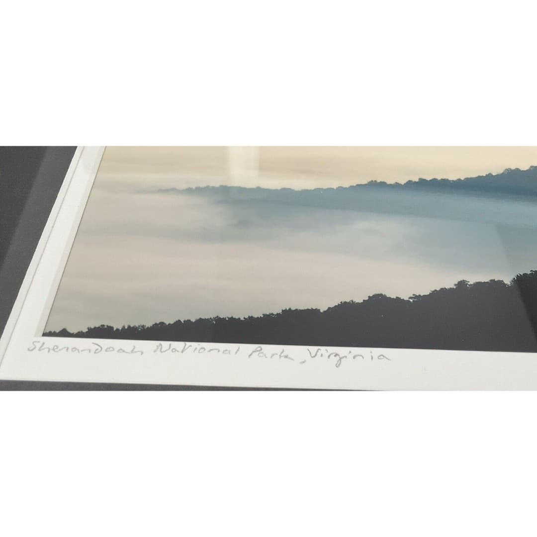 Beautiful Silhouette Picture Of The Shenandoah National Park, Virginia ~Signed - Thumbnail 6