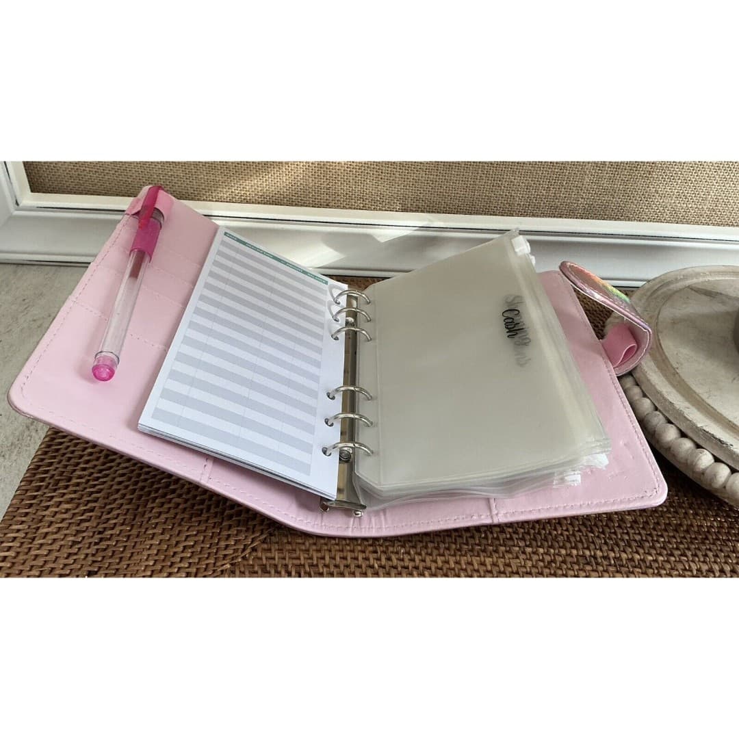 USA A6 Budget Binder with Zipper Envelopes Money Organizer for Cash 12 Envelopes - Thumbnail 4