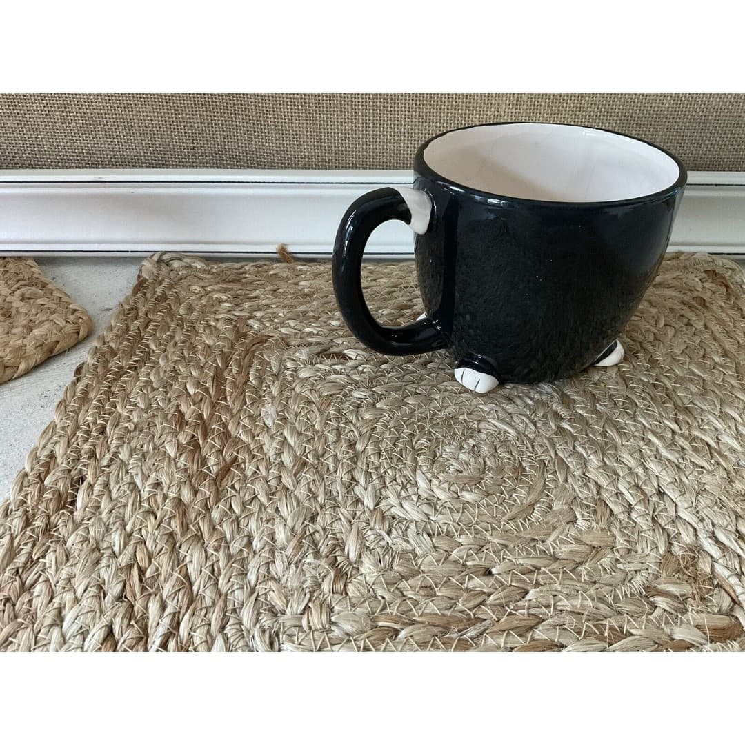 Black Cat Mug Ceramic 20 oz. Dishwasher and microwave safe - Thumbnail 3