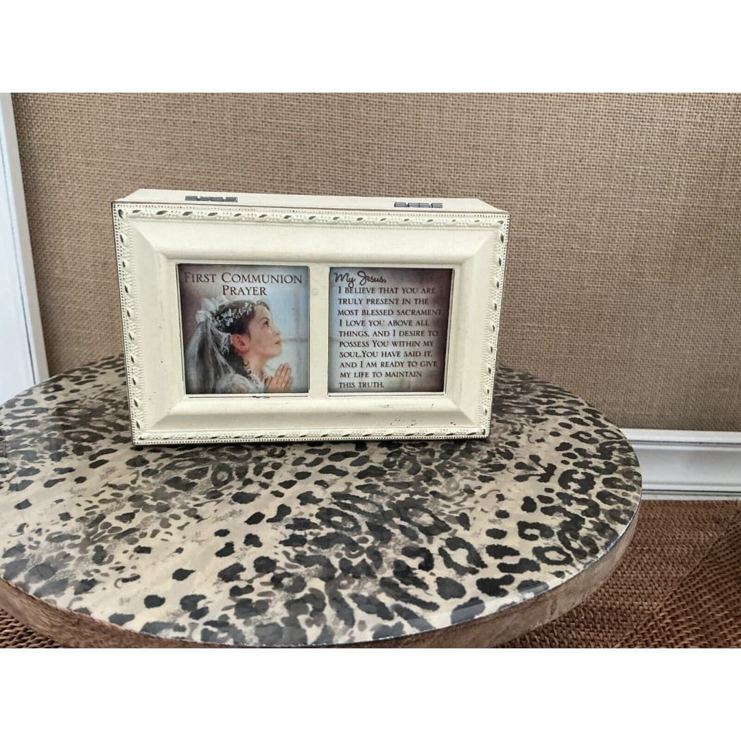 Cottage Garden “My First Communion” Jewelry Music Box - Plays “Ave Maria” - Thumbnail 2