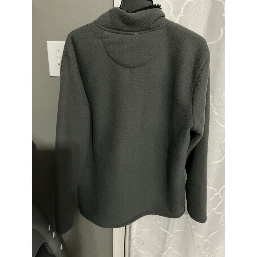 Weatherproof Vtg Men’s Sherpa 1/4 Zip Fleece Sweater Gray XL NWT - Thumbnail 4