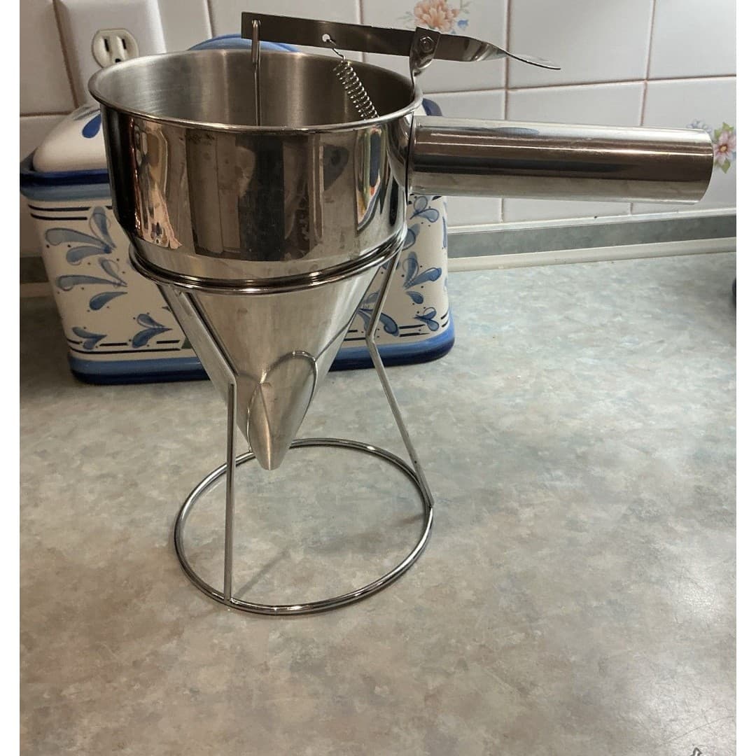 20/40 oz Pancake Batter Dispenser, Stainless Steel Funnel Cake Dispenser - Thumbnail 5