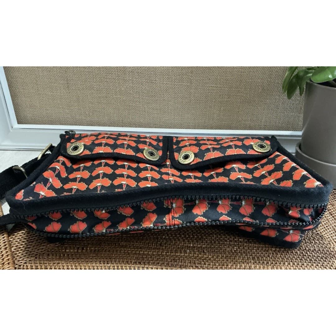 Vintage GAP Crossbody Messenger Bag Blk/Orange - Thumbnail 3