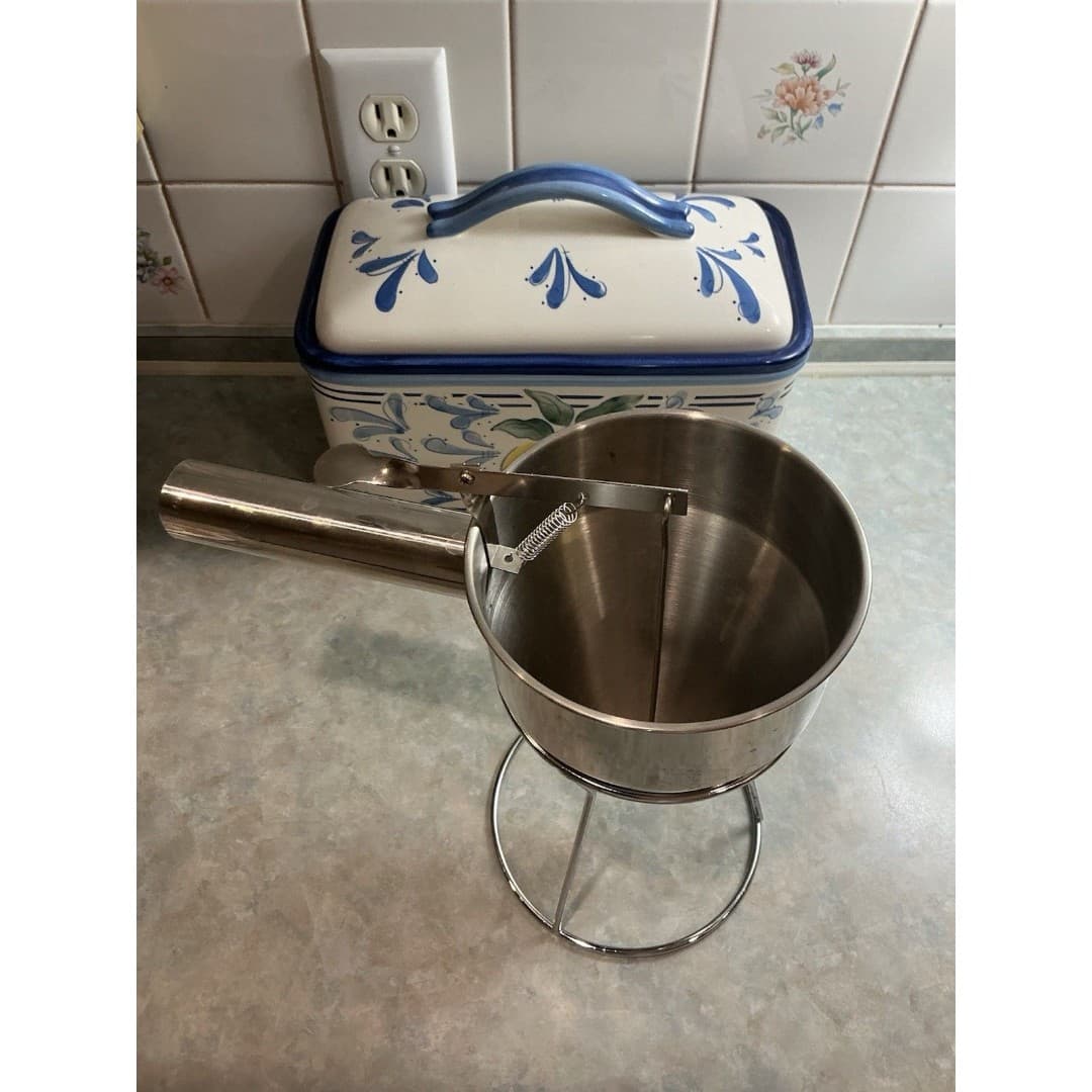 20/40 oz Pancake Batter Dispenser, Stainless Steel Funnel Cake Dispenser - Thumbnail 3