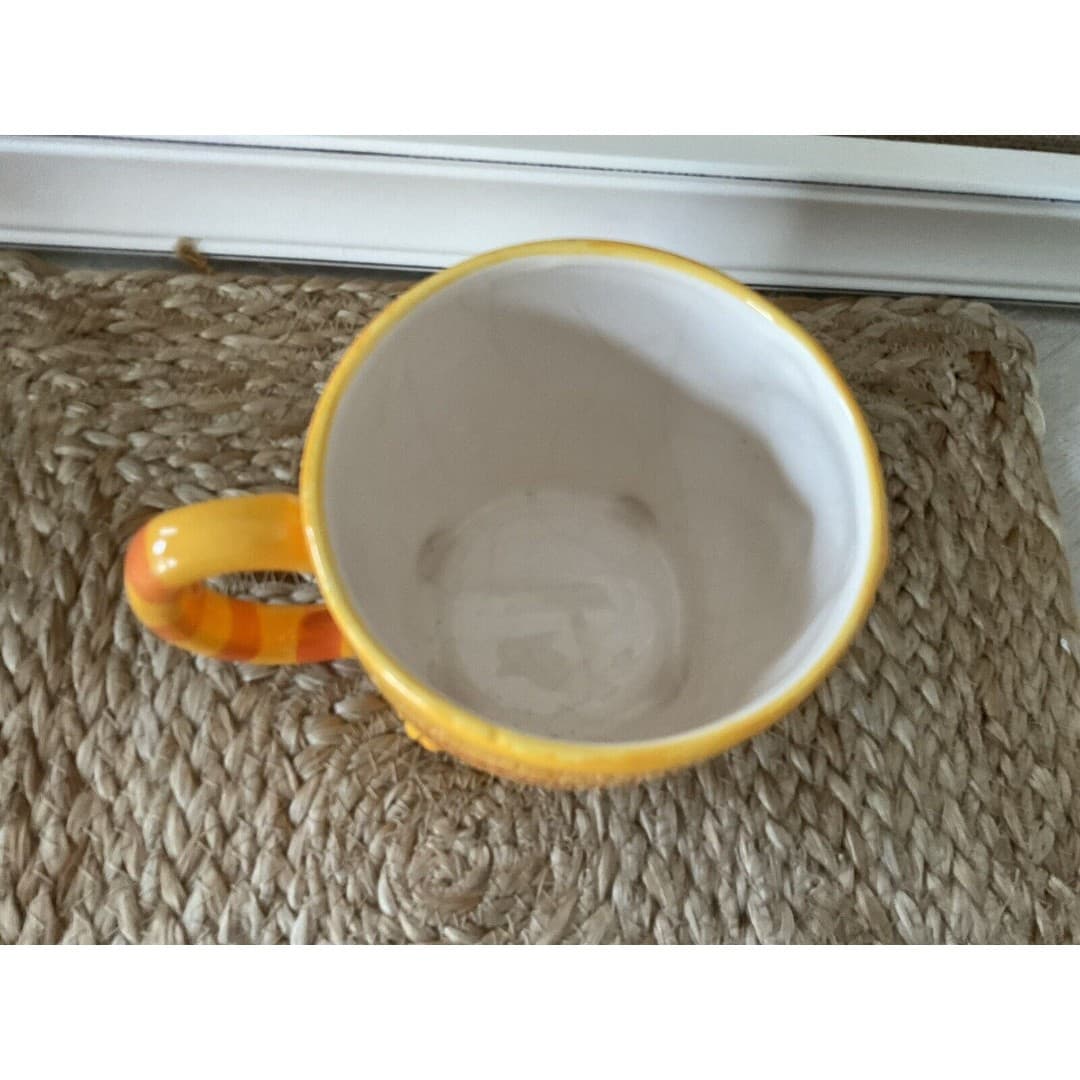 Orange Cat Ceramic Mug for Coffee or Tea Good Used Condition - Thumbnail 5