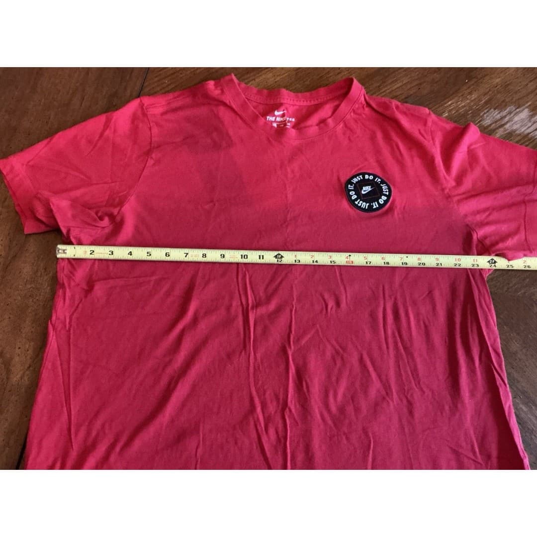 NIKE T-Shirt Just Do It Patch Red SZ XXL - Thumbnail 6