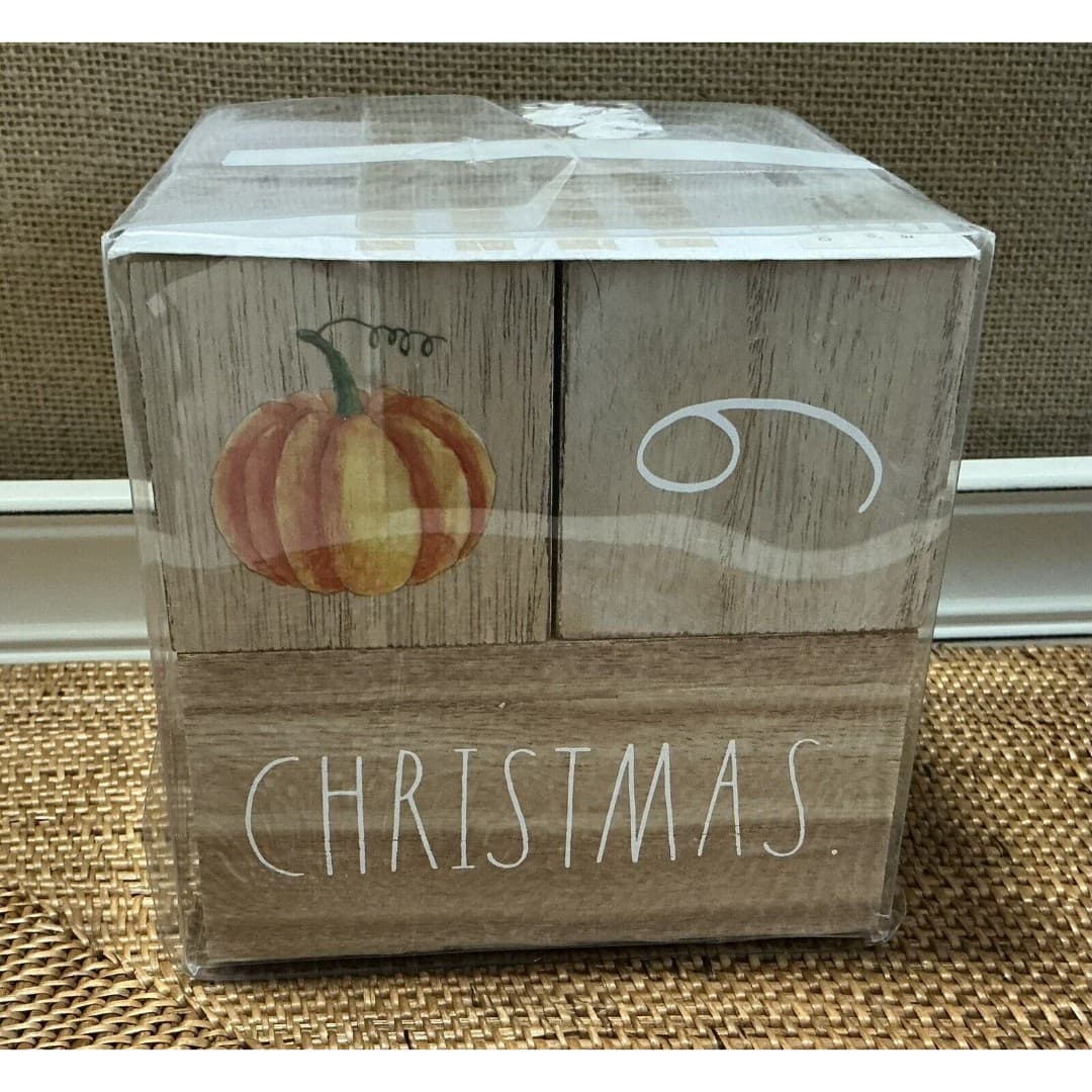 Rae Dunn NWT Baby Milestone Blocks Calender Holiday 36 Photo Prop - Thumbnail 5