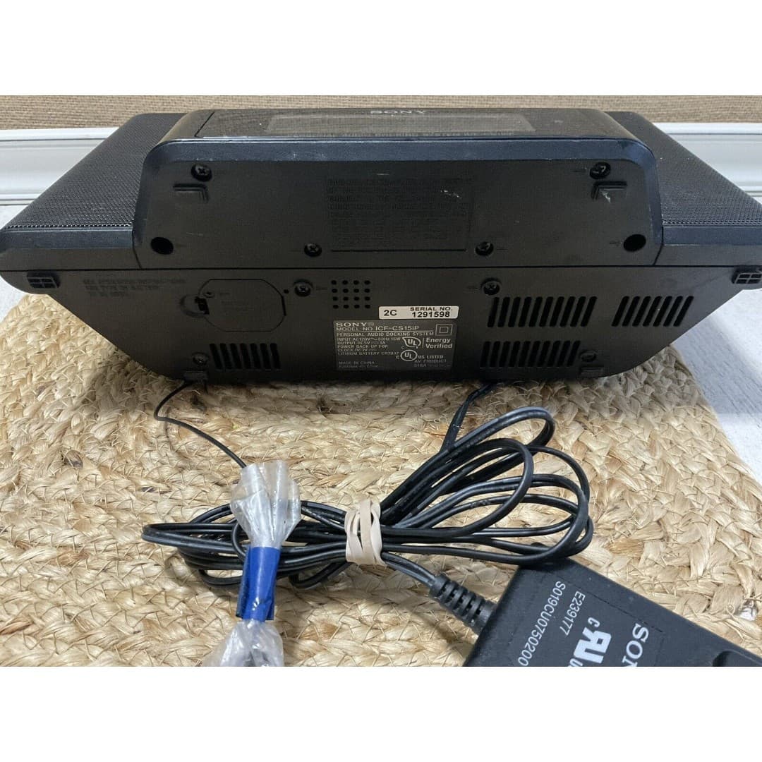 Sony ICF-CS15iPN Speaker Dock iPhone/iPod Radio FM/AM Alarm Lightning Port - Thumbnail 5