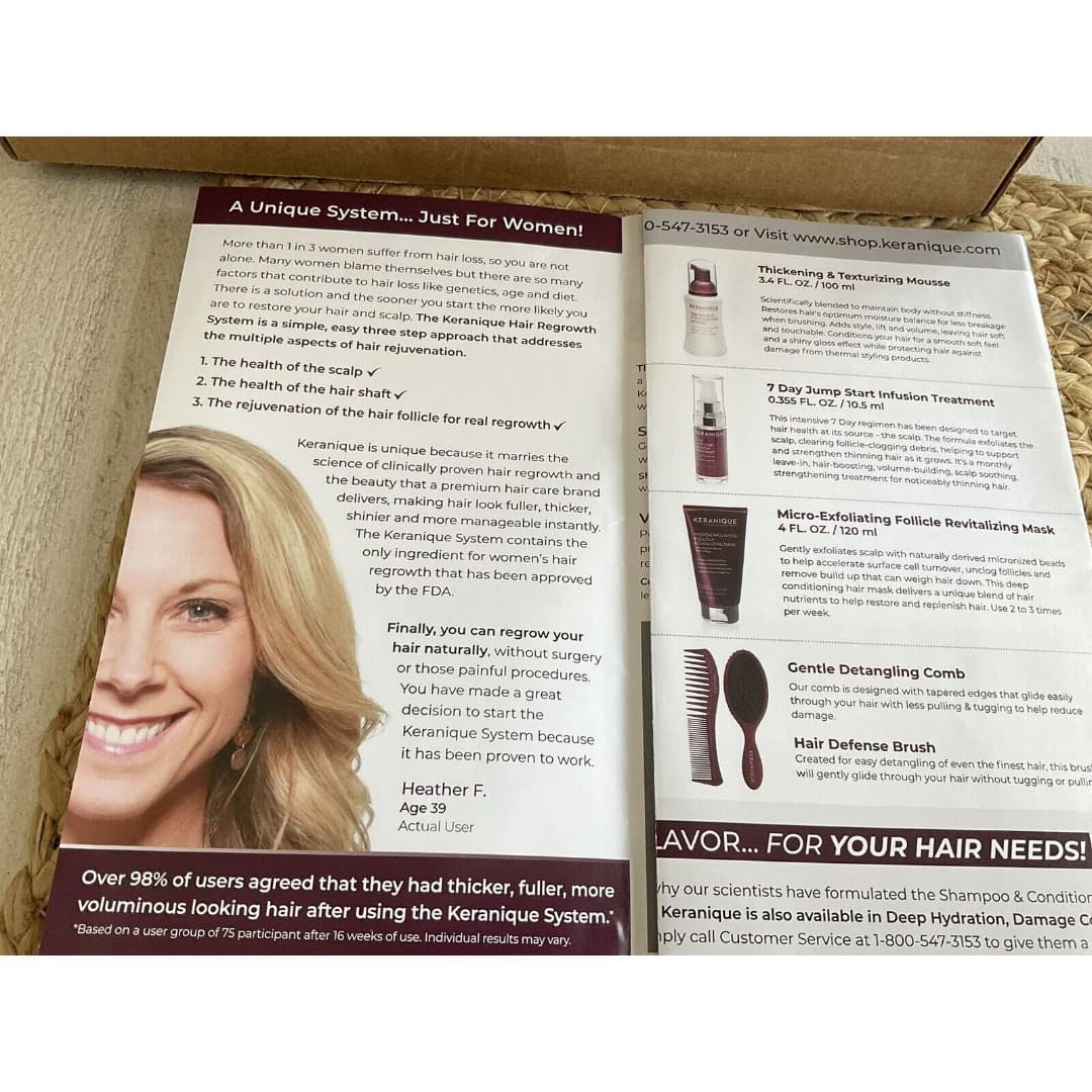 Keranique Keratin Hair Treatment, Shampoo, Conditioner, New - Thumbnail 6