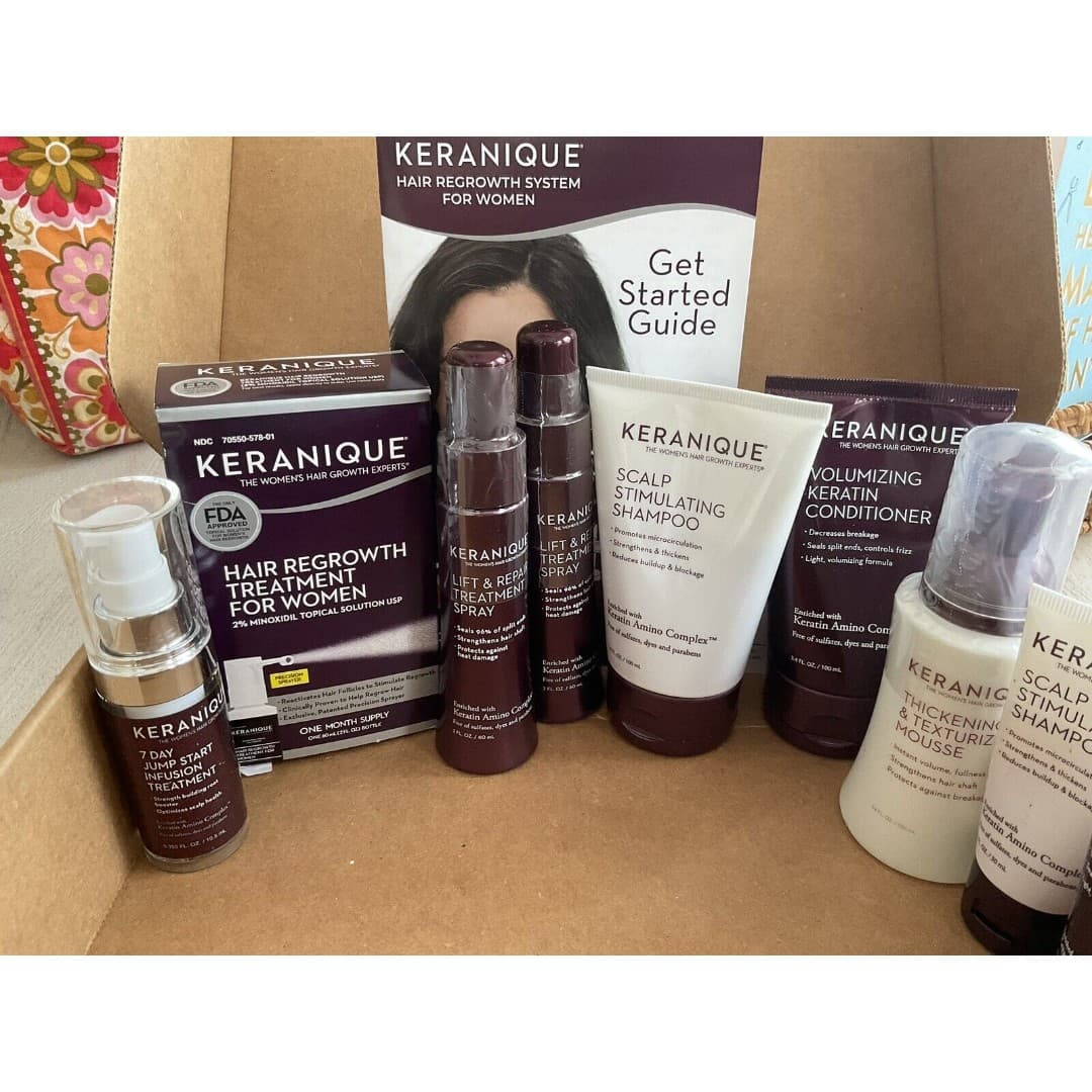 Keranique Keratin Hair Treatment, Shampoo, Conditioner, New - Thumbnail 2