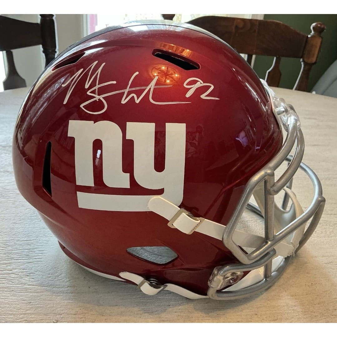 Michael Strahan GIANTS Full Size JSA Cert. Helmet Signed