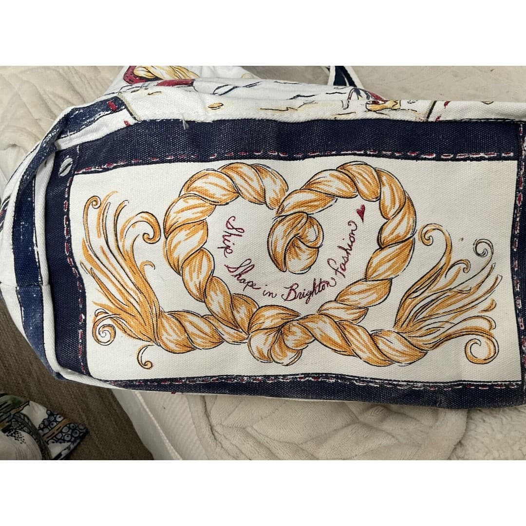 BRIGHTON Nautical Beach Large Canvas Tote - Thumbnail 3