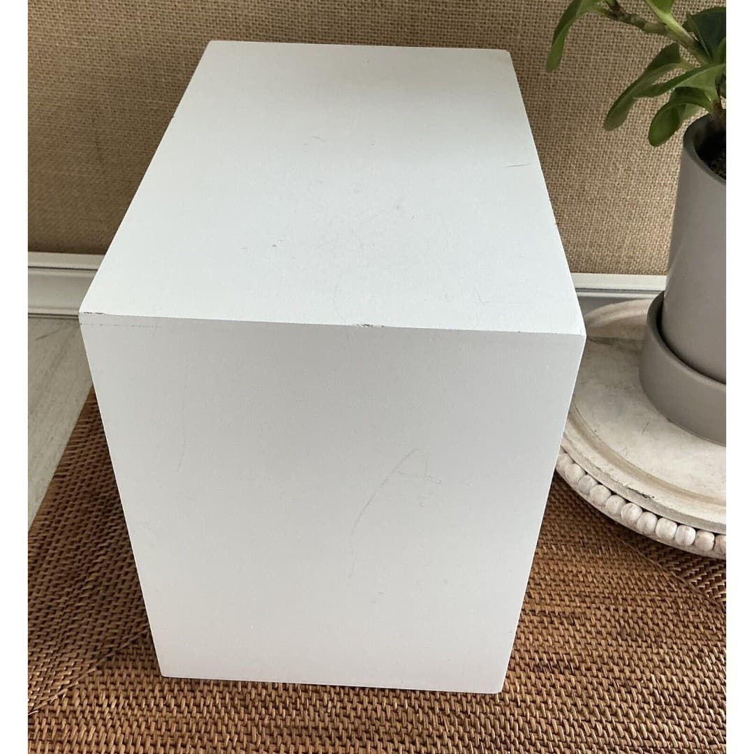 3 Drawer Mirror Glass Jewelry Box White - Thumbnail 8