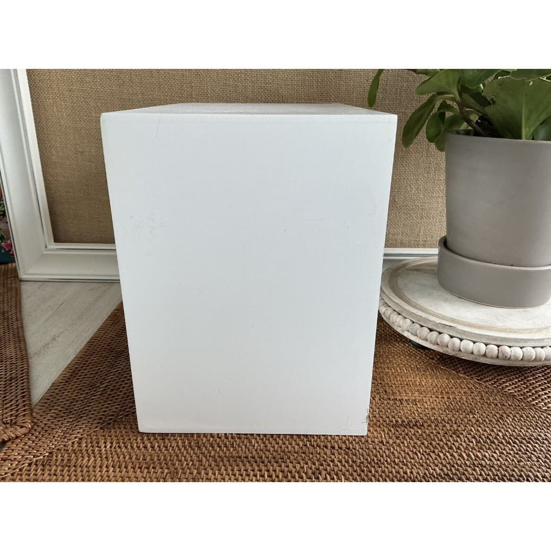 3 Drawer Mirror Glass Jewelry Box White - Thumbnail 10