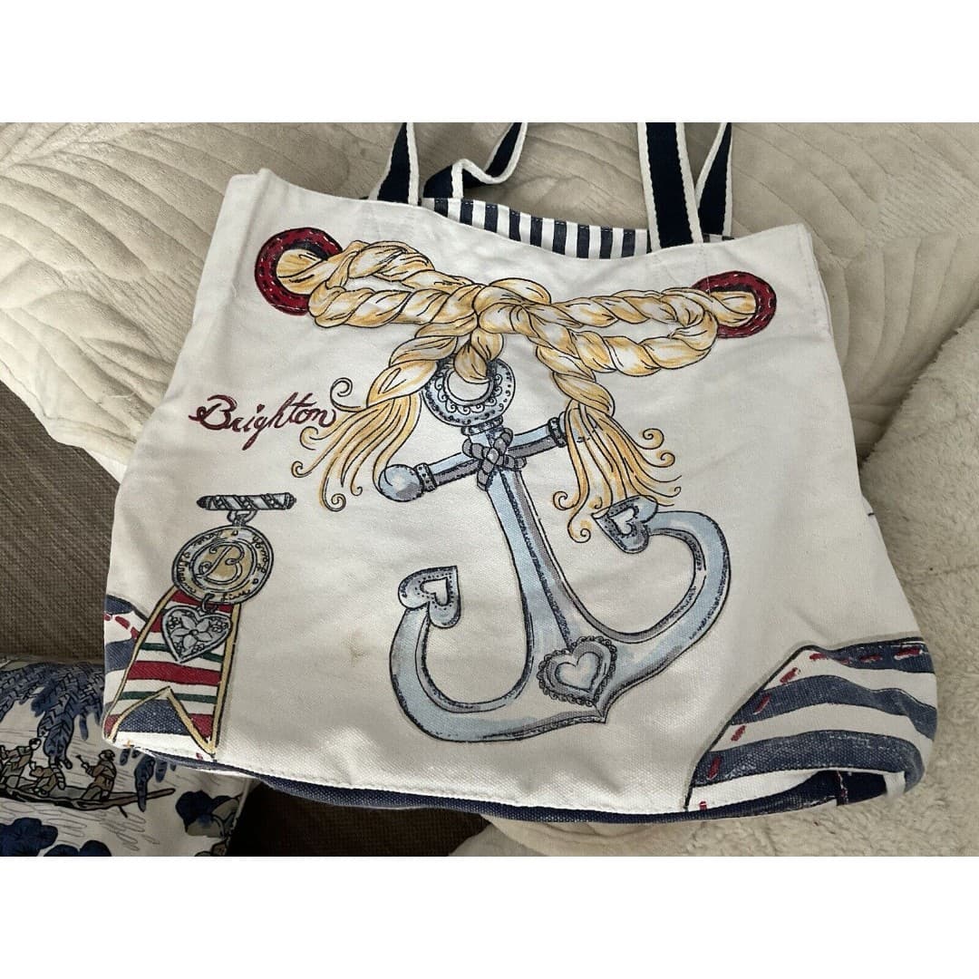 BRIGHTON Nautical Beach Large Canvas Tote - Thumbnail 2