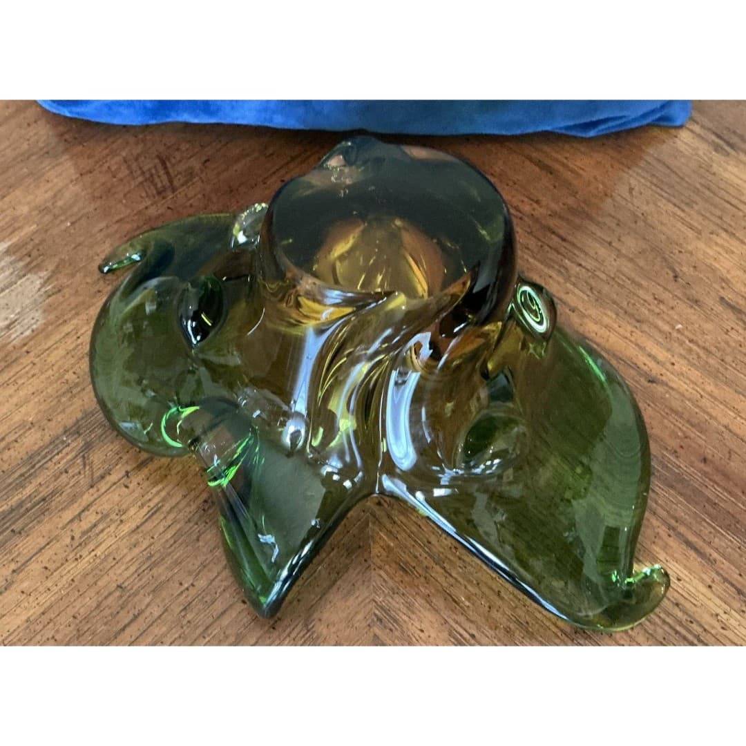 Murano Crystal Glass Multicolor Ashtray - Thumbnail 7