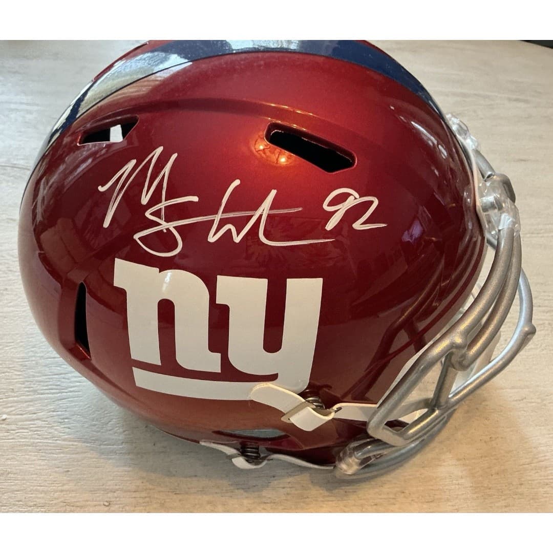 Michael Strahan GIANTS Full Size JSA Cert. Helmet Signed - Thumbnail 3