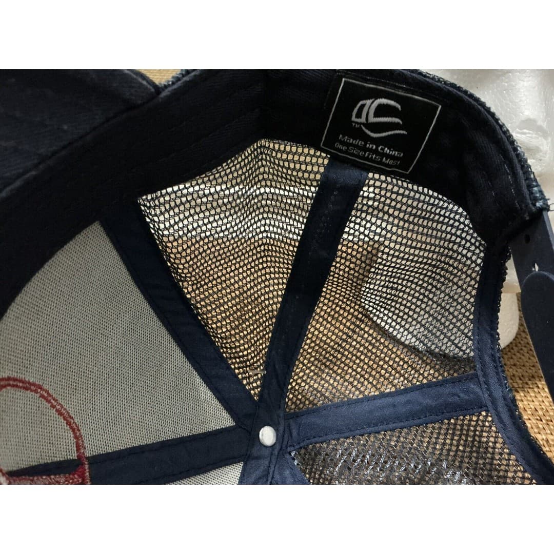 Mercedes Benz Official Blue Baseball Cap W/Starts And Red Emblem Adjustable NWT - Thumbnail 7