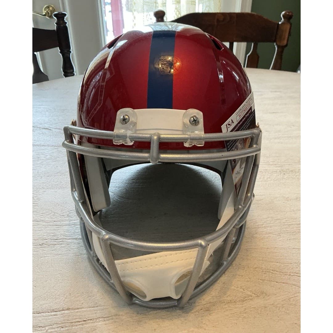 Michael Strahan GIANTS Full Size JSA Cert. Helmet Signed - Thumbnail 8