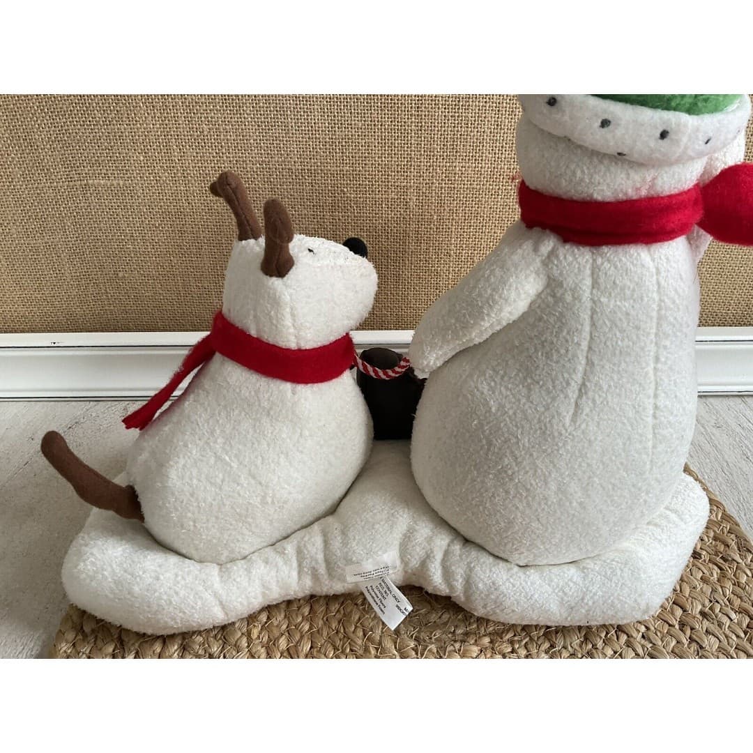 Hallmark Jingle Pals 2004 Snowman & Dog Animated Musical Singing Plush - Thumbnail 6