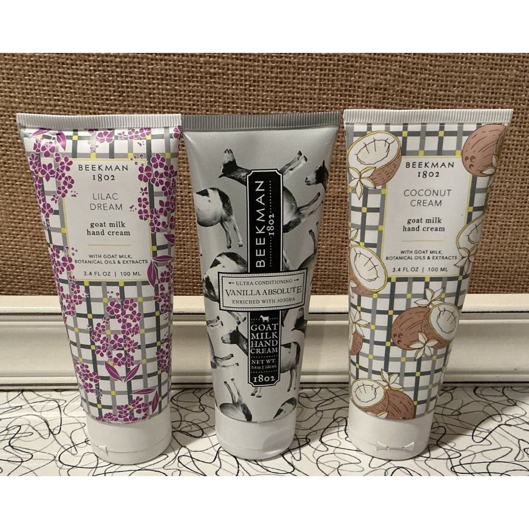 Beekman 1802 Goat Milk Hand Cream 3.4oz Set of 3 New & Sealed