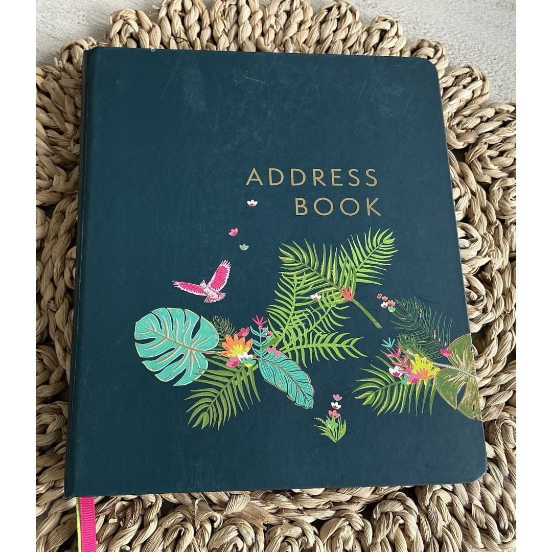 Beautiful Tropical Address Book By Boxclever W/Tabs 8.5” X 7” - Thumbnail 7