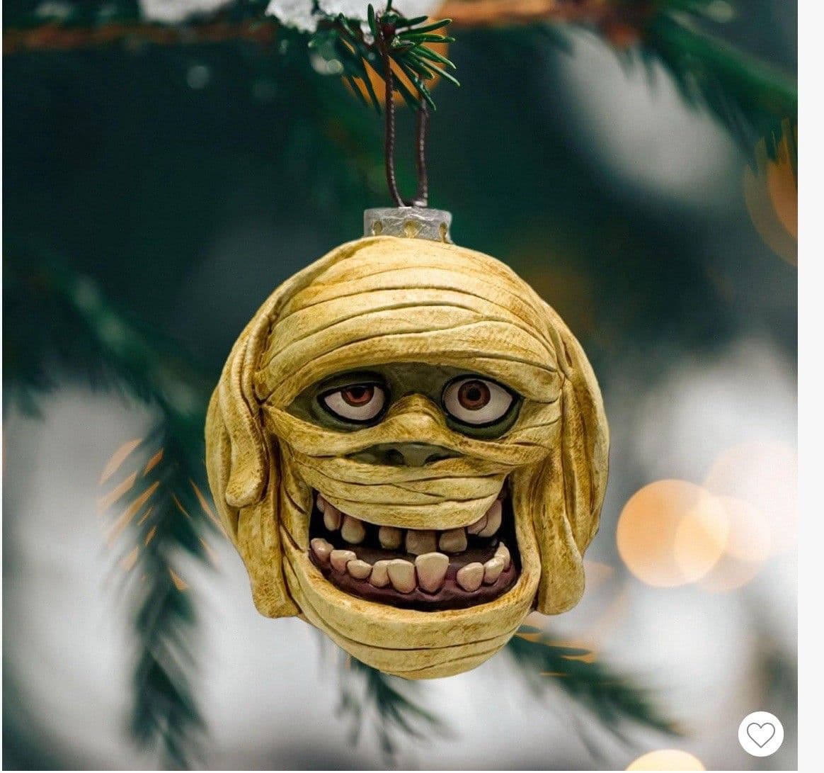 Halloween Gorenaments LLC Len Simon's Ornament 3.5 Inch Mummy Horror