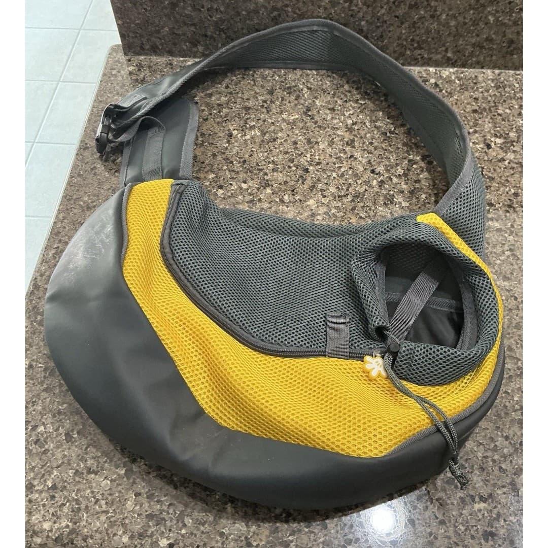 Pet Puppy Dog Mesh Sling Carry Pack Backpack Carrier Travel Tote Shoulder Bag