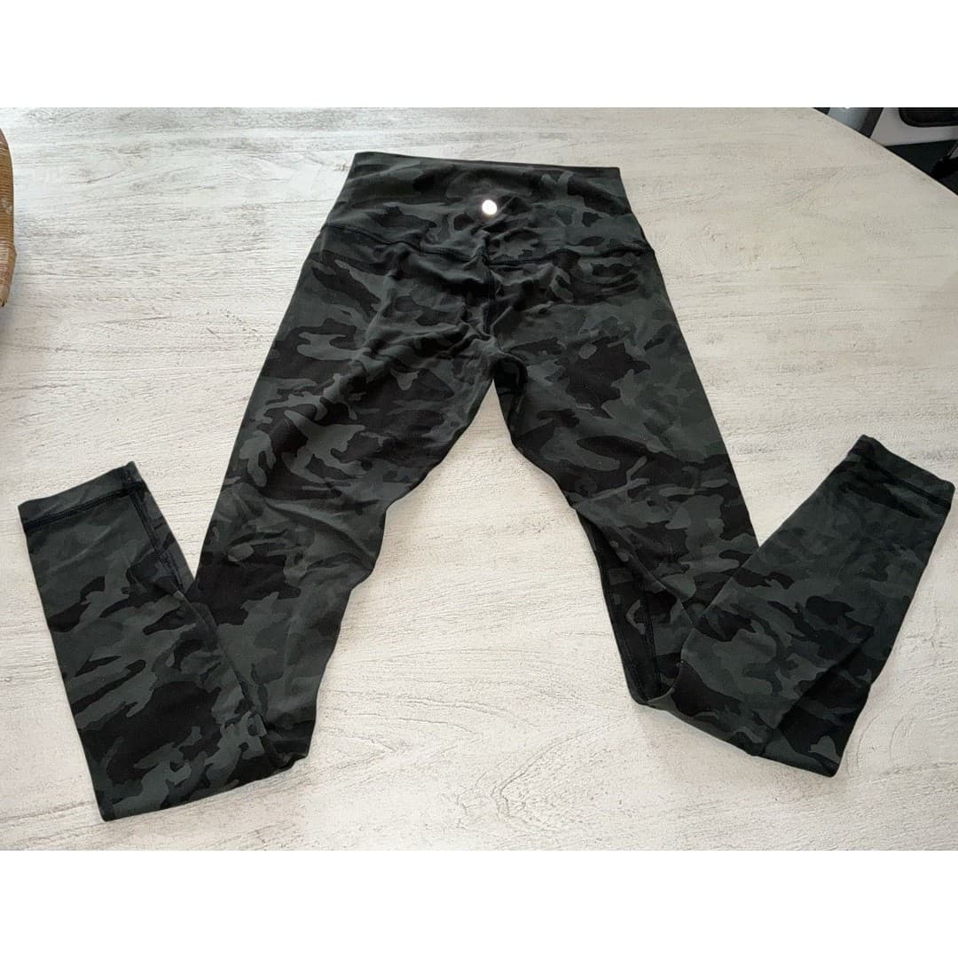 Lululemon Align Yoga Pants 29”High Rise Women Leggings 4 Green Camo - Thumbnail 4