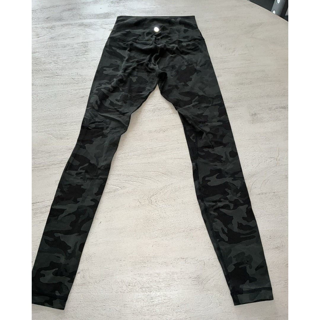 Lululemon Align Yoga Pants 29”High Rise Women Leggings 4 Green Camo - Thumbnail 5