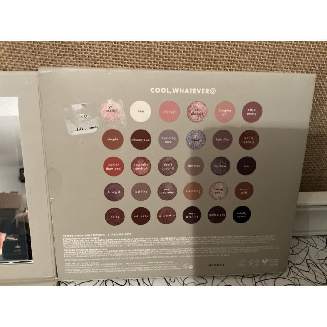 Kara Beauty ~ Kara Duo The Essentials Eyeshadow Cool Whatever Palette ~ New - Thumbnail 4