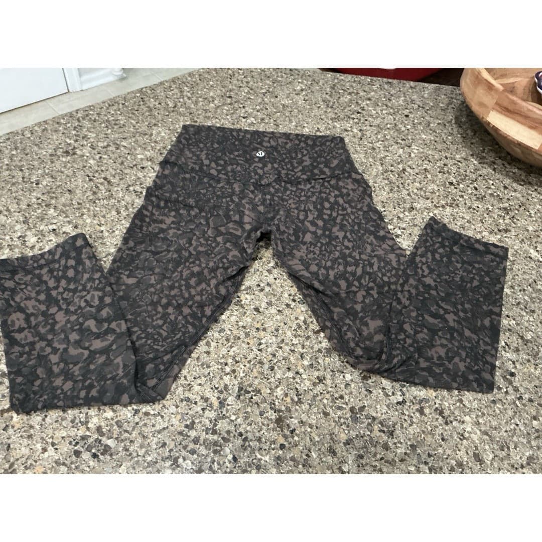 Lululemon Align Yoga Pants 21” High Rise Women Leggings 4 Wild Thing Camo Brown - Thumbnail 2