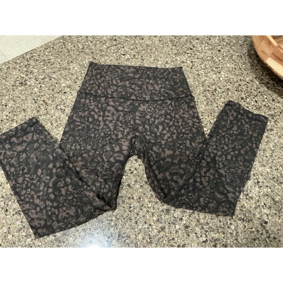Lululemon Align Yoga Pants 21” High Rise Women Leggings 4 Wild Thing Camo Brown - Thumbnail 3