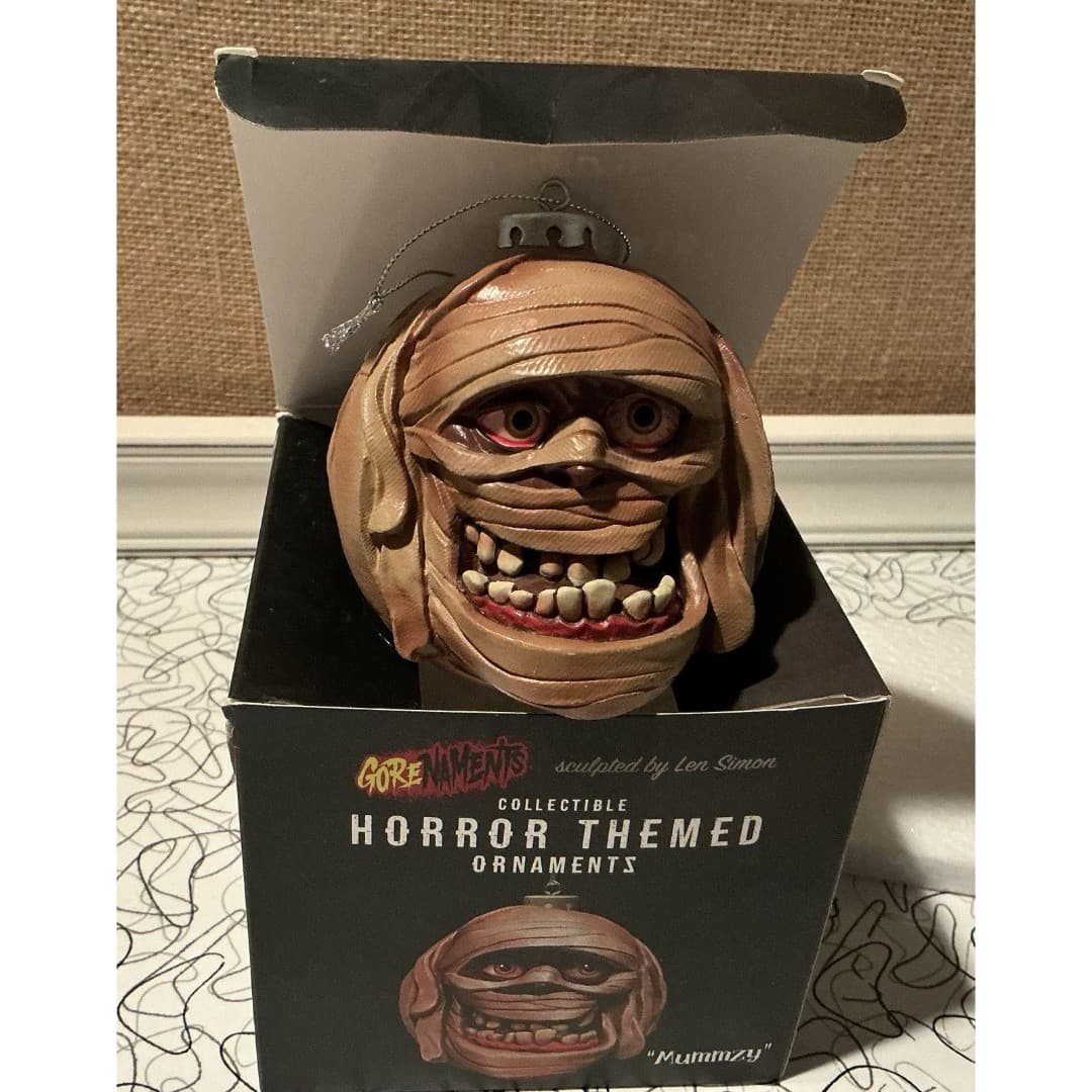 Halloween Gorenaments LLC Len Simon's Ornament 3.5 Inch Mummy Horror - Thumbnail 3
