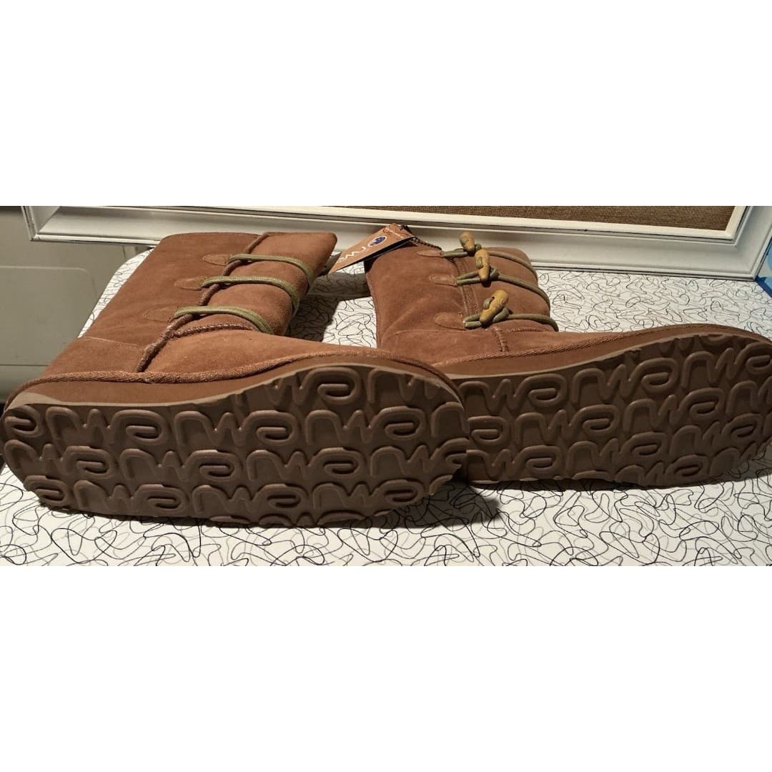 EMU AUSTRALIA Sheep Merino Wool Saber Tooth Toggle Boots Leather Womens Sz 6 NIB - Thumbnail 6