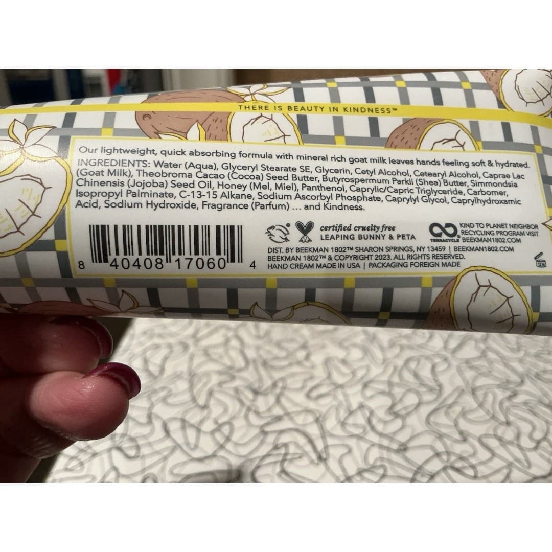 Beekman 1802 Goat Milk Hand Cream 3.4oz Set of 3 New & Sealed - Thumbnail 3