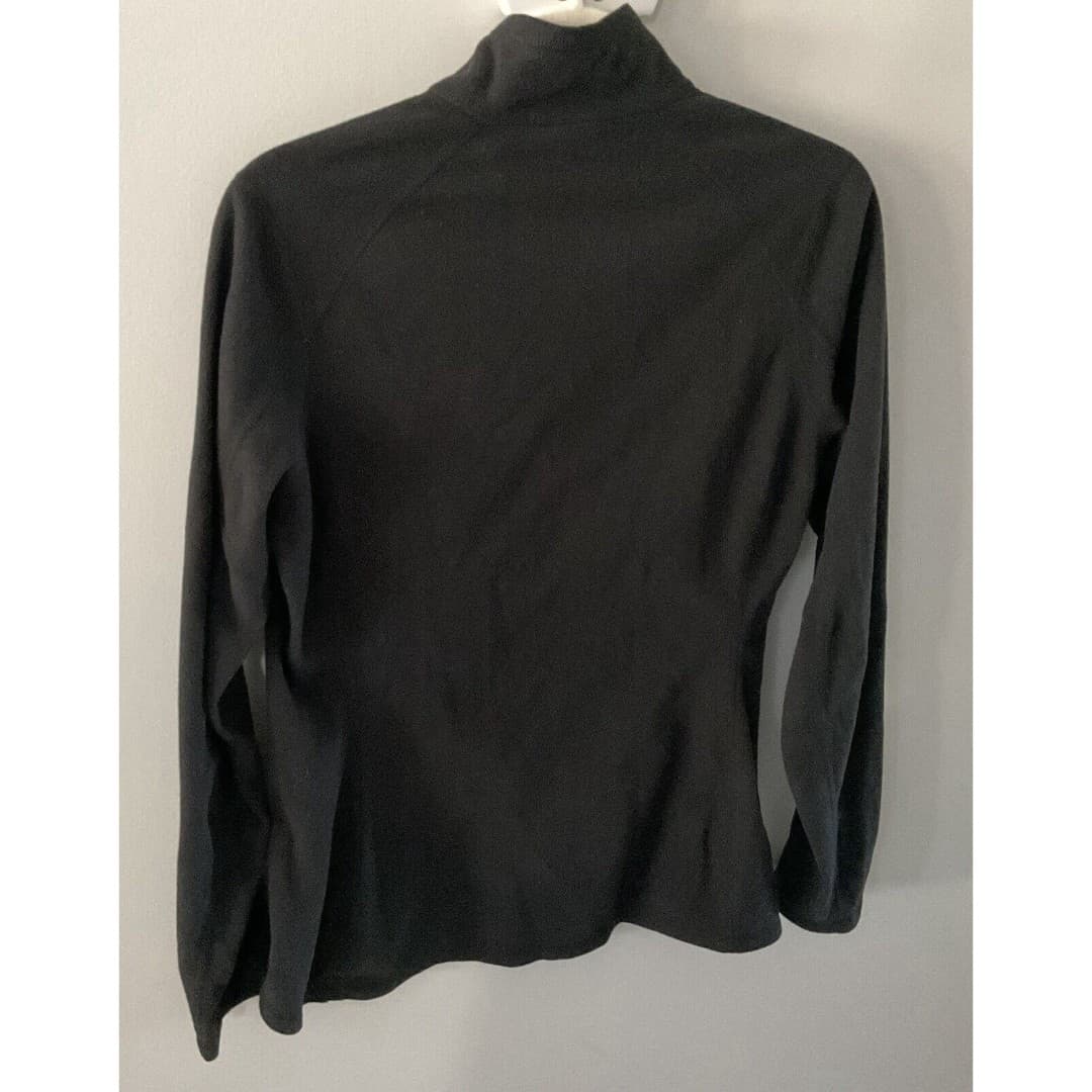 The North Face 1/4 Zip Fleece Pullover Black Lightweight Sporty Women's Medium - Thumbnail 2