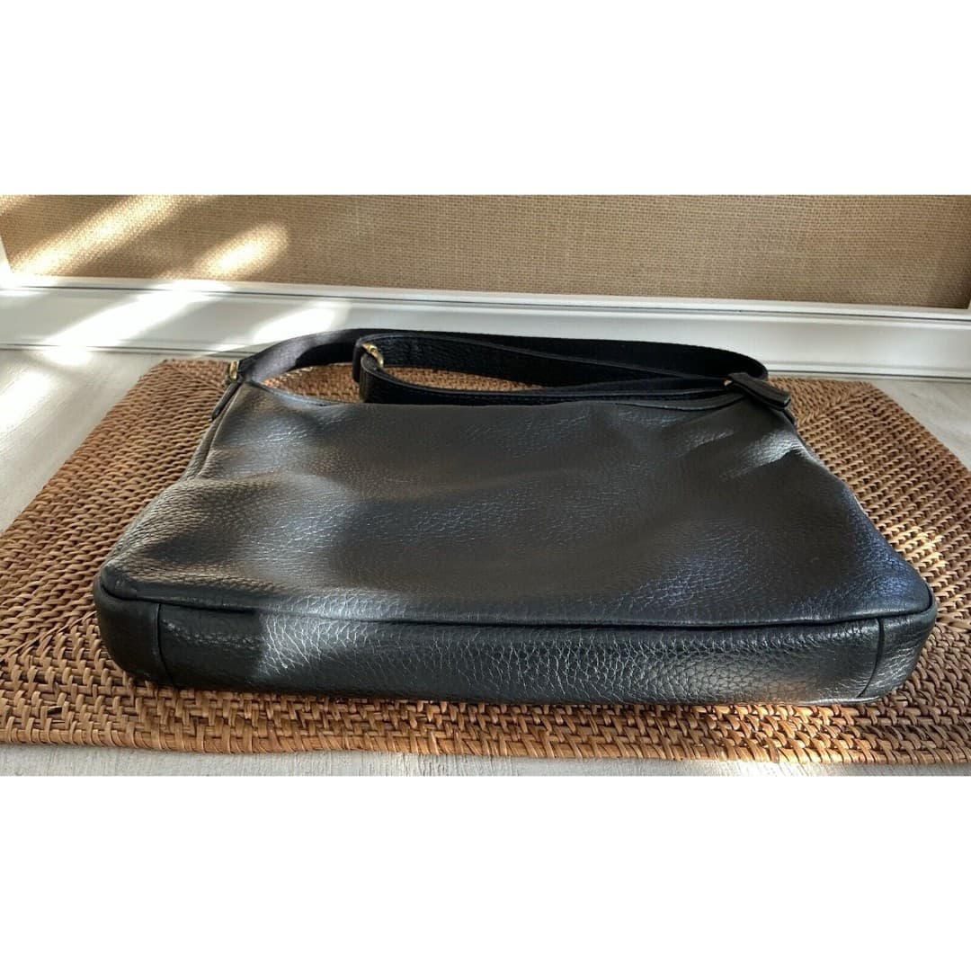 Fossil Elise Large Black Pebbled Leather Crossbody Shoulder Bag - Thumbnail 3