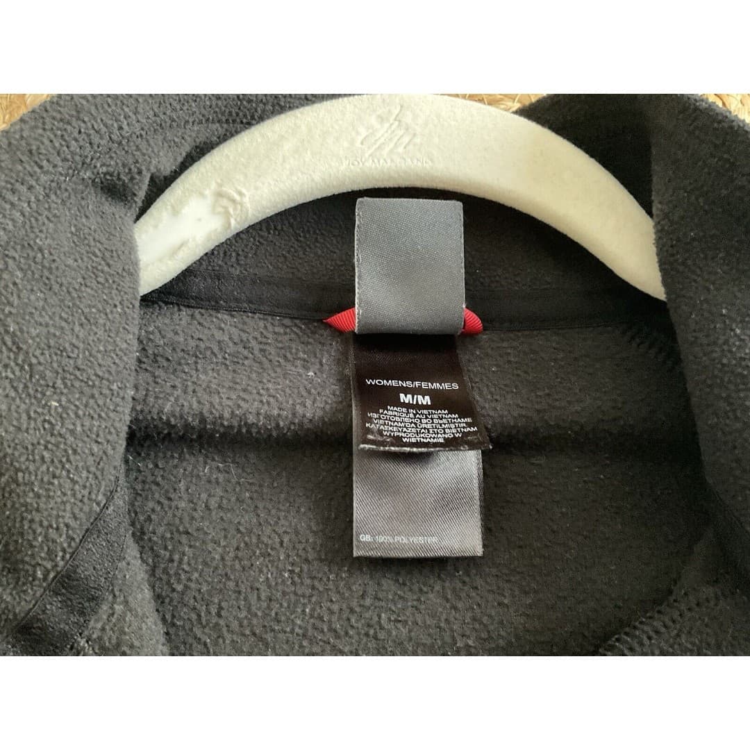 The North Face 1/4 Zip Fleece Pullover Black Lightweight Sporty Women's Medium - Thumbnail 5