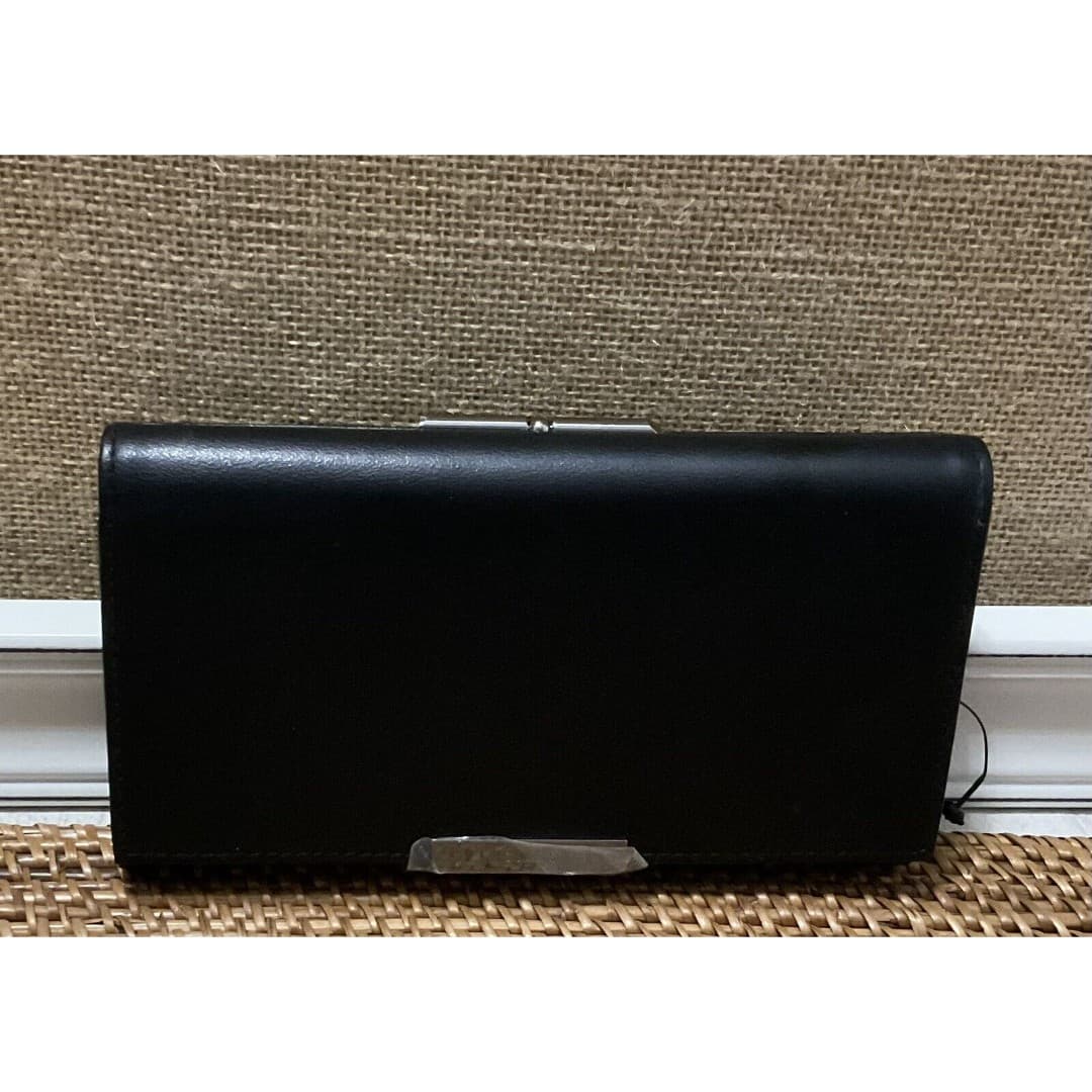 Nine West Woman’s Black Wallet With Slots For Credit Cards Check Book NWOT