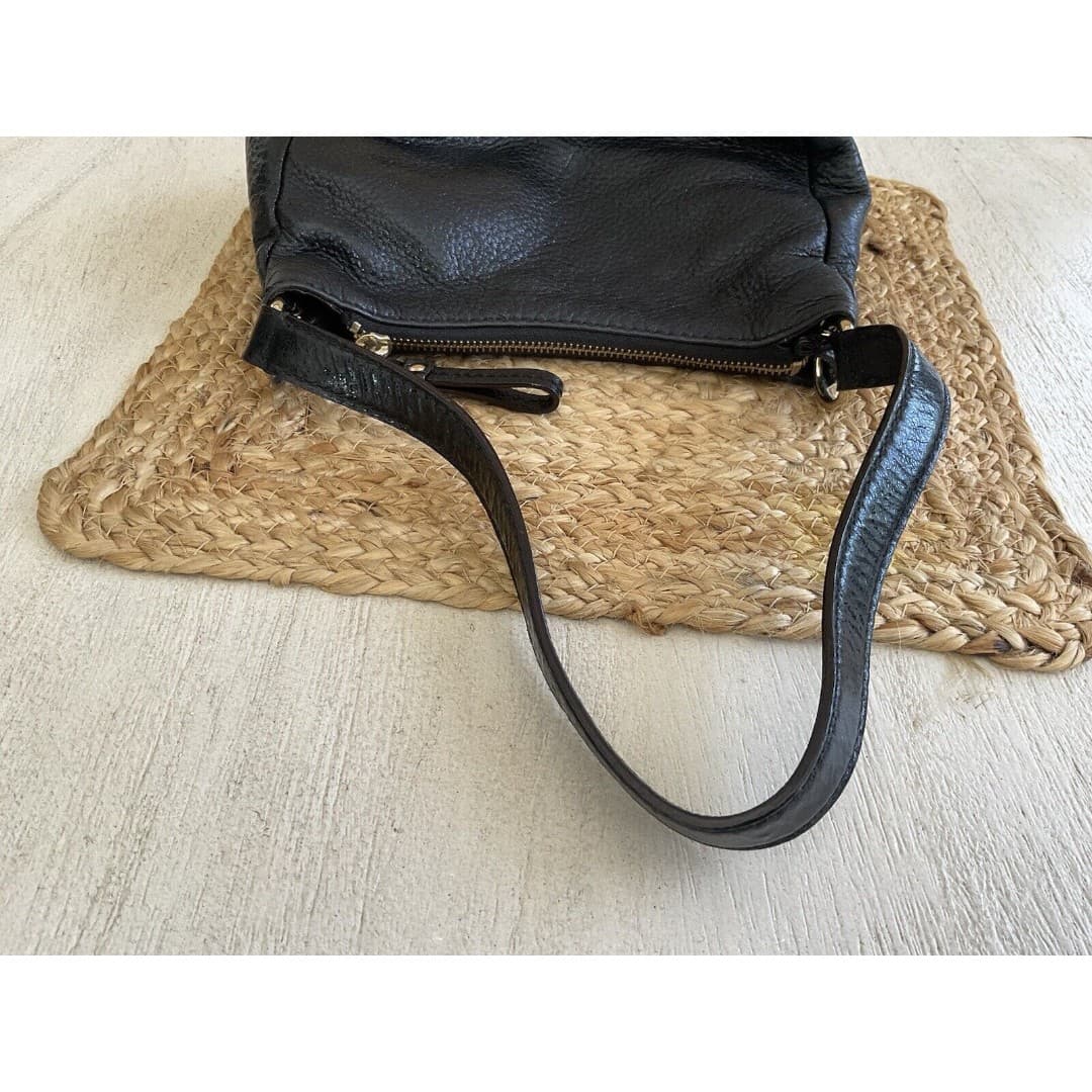 Kate Spade NY Pine Street Finley Pebbled Leather Black Shoulder Hobo Bag - Thumbnail 5