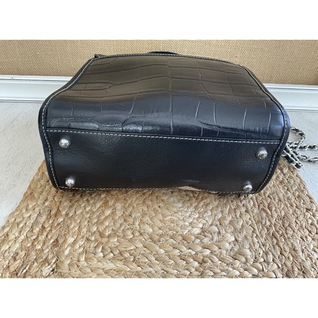 Brighton Tommi Satchel Black Vintage Handbag - Thumbnail 7