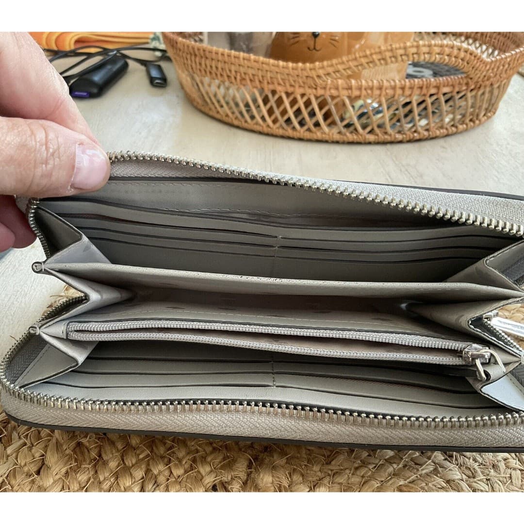 Kate Spade New York Large Zip Around Continental Wallet Gray - Thumbnail 5