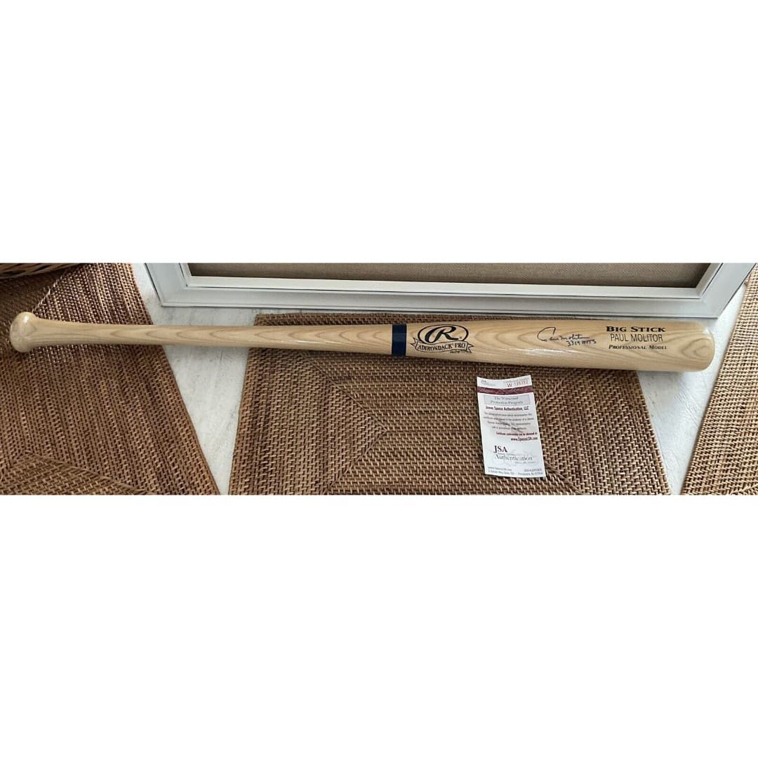 Paul Molitor Signed Baseball Bat JSA Authentication - Thumbnail 2