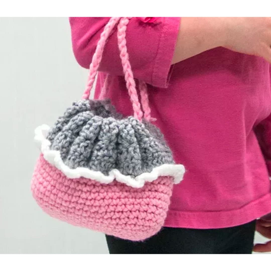 Vtg Mary Maxim Cradle Purse Doll Kit Caucasian Crochet Kit - Thumbnail 3