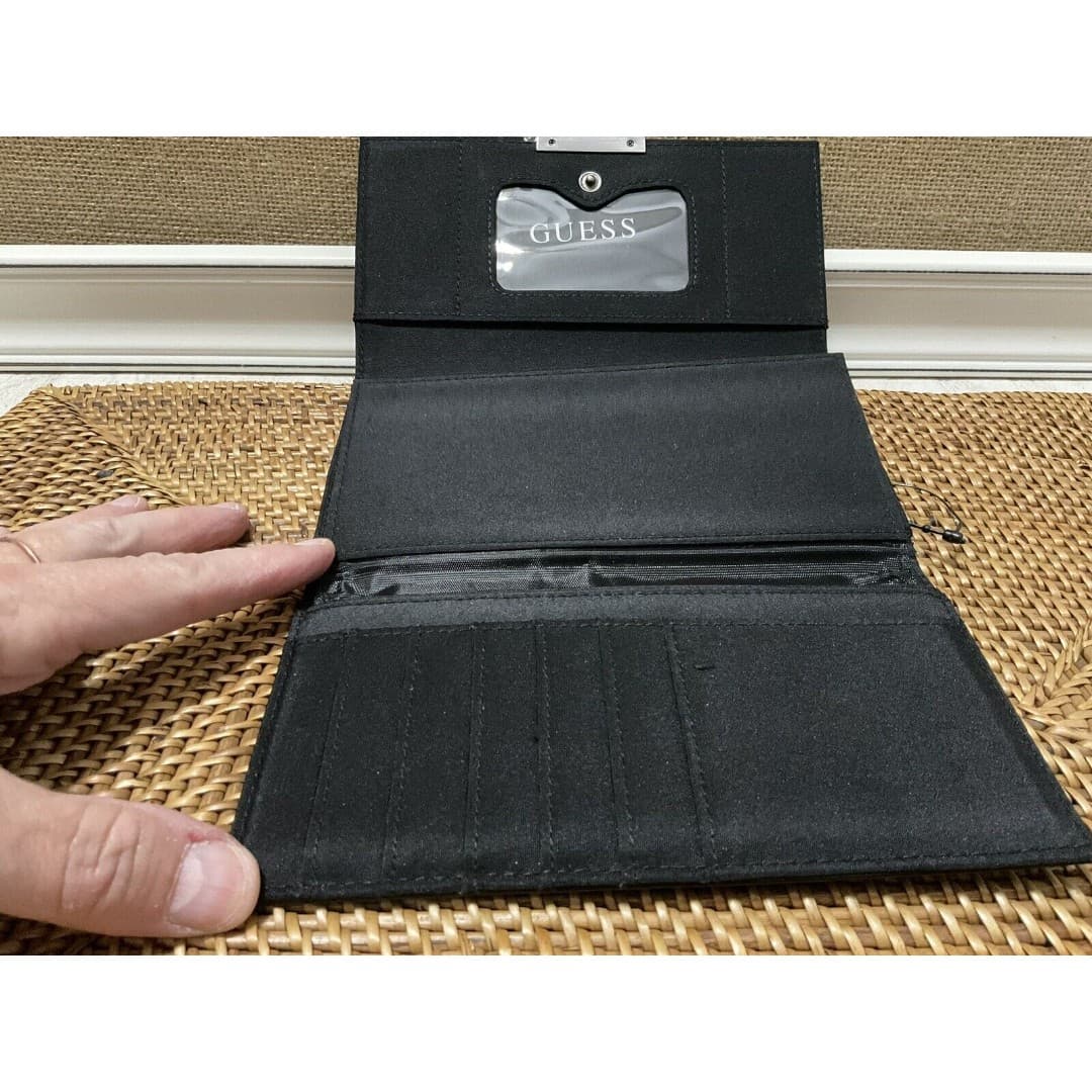 Nine West Woman’s Black Wallet With Slots For Credit Cards Check Book NWOT - Thumbnail 5