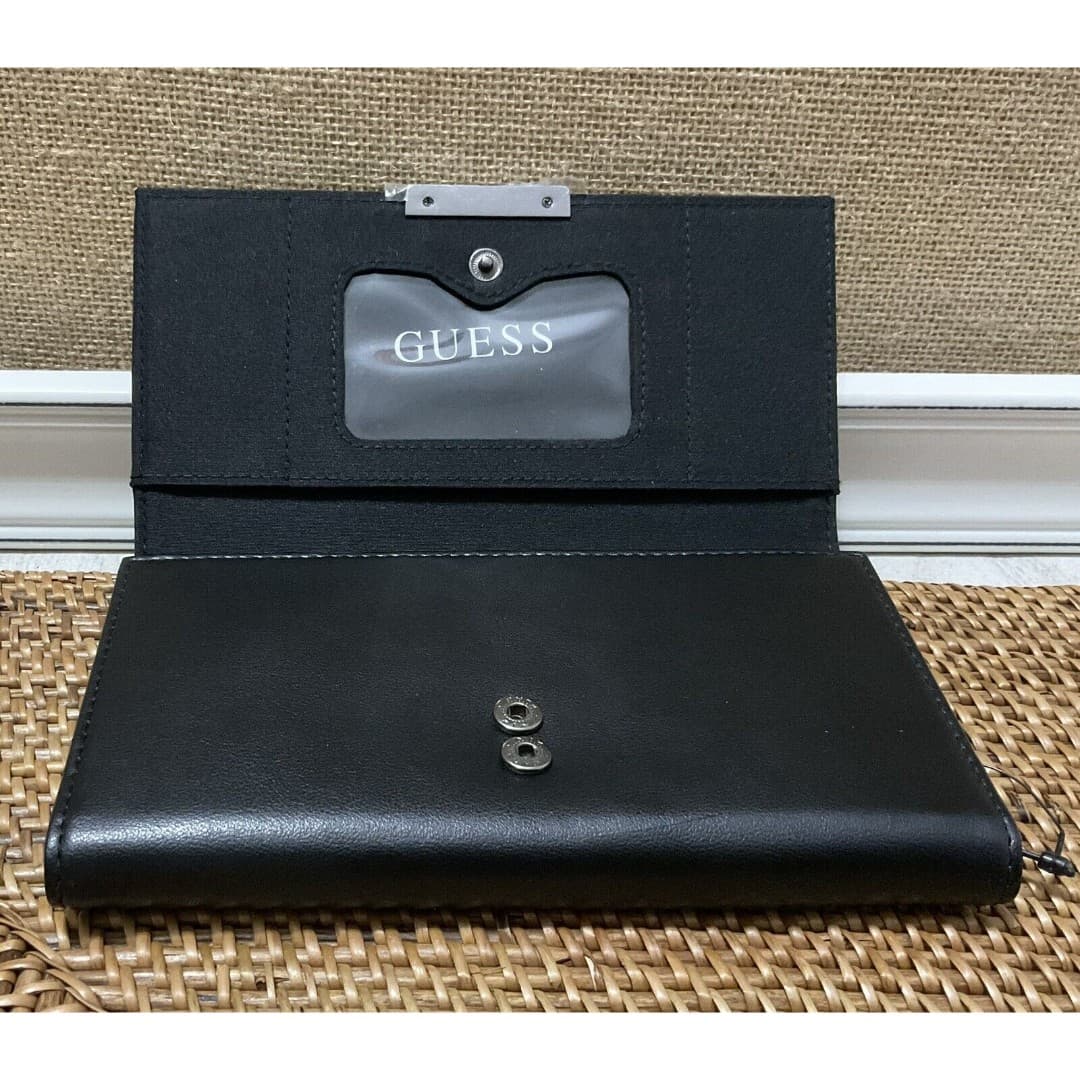 Nine West Woman’s Black Wallet With Slots For Credit Cards Check Book NWOT - Thumbnail 4