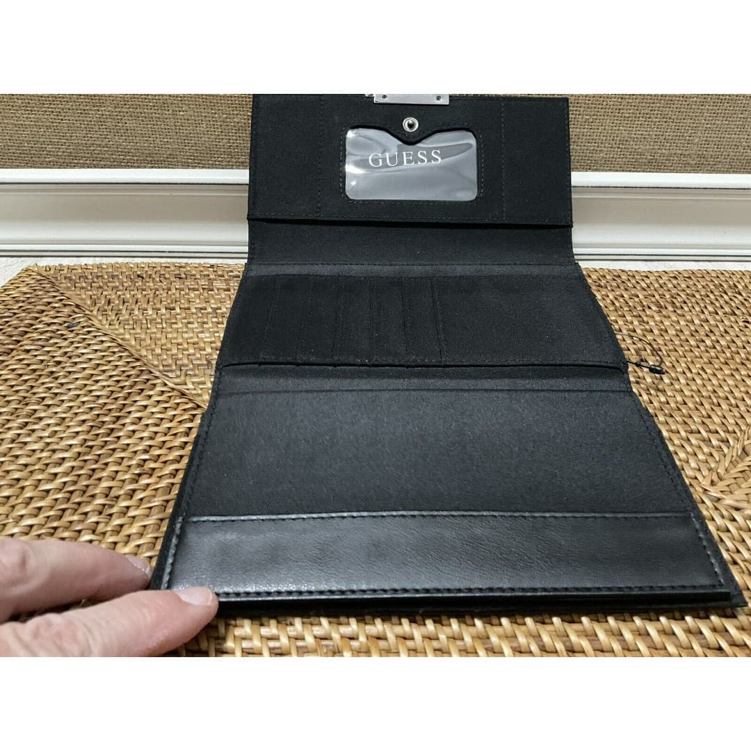 Nine West Woman’s Black Wallet With Slots For Credit Cards Check Book NWOT - Thumbnail 6