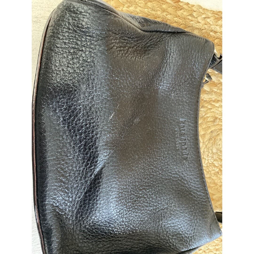 Kate Spade NY Pine Street Finley Pebbled Leather Black Shoulder Hobo Bag - Thumbnail 8